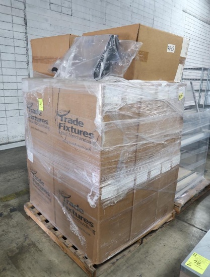 pallet of Trade Fixtures gravity bins