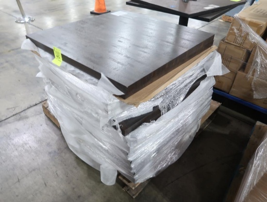 pallet of solid oak table tops