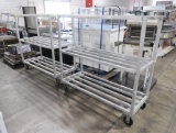 aluminum cooler racks, on casters