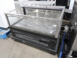 Wasserstrom refrigerated merchandiser w/ 3) glass sides, self-contained