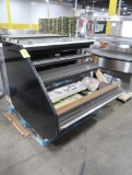 Hussmann sushi case w/ prep area, end cap missing, 4' case