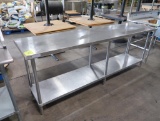 stainless table w/ undershelf