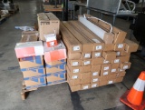 pallet of misc lighting- LED strip lights, Gripple hangers, recessed,