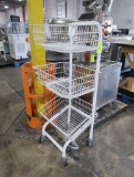 wire basket tiered merchandiser