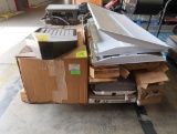 pallet of misc lighting- troffer lights, vapor proof, parking lot, etc