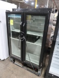 True 2-glass door refrigerated merchandiser