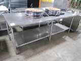 stainless table w/ undershelf