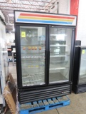 True 2-glass door refrigerated merchandiser