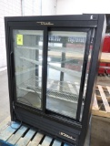 True 2-sided glass door refrigerated merchandiser