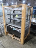 Fri-Jado display cabinet w/ heated shelves, new in crate