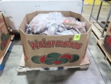crate of hardwood smoking chunks & pellets