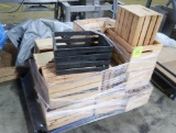 pallet of wooden crates