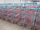 wire shelving stocking carts on casters (4) shelves