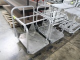 aluminum sheet pan carts, on casters