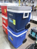 Igloo ice chests, w/ wheels & telescoping handles