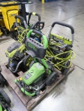 pallet of pressure washers