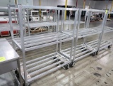 aluminum cooler racks, on casters