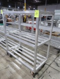 aluminum cooler rack, on casters