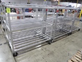 aluminum cooler racks, on casters