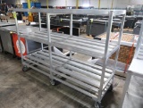 aluminum cooler rack, on casters