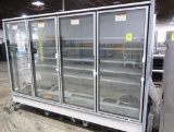 Hill Phoenix freezer doors, 8) door run (4+4), sold by the door, new
