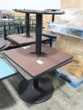cafe tables, w/ laminate tops