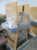 cafe tables, w/ maple tops