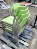 chairs- aluminum frames w/ plastic seats