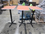 bar height tables w/ laminate tops
