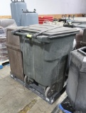 pallet of waste receptacles