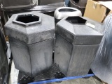 pallet of waste receptacles