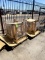 TWO PALLETS OF WOOD DISPLAY TABLES