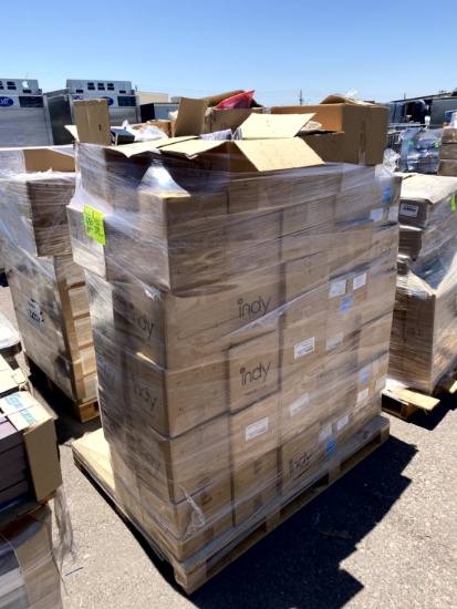 pallet of recessed LED light fixtures