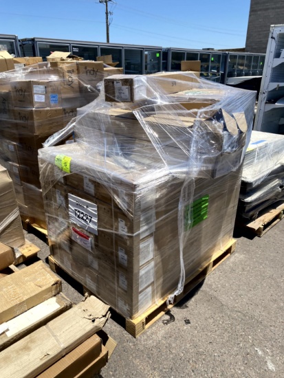 pallet of LED uplight fixtures