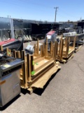 TWO PALLETS OF WOOD DISPLAY TABLES