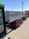NINE SECTIONS OF PALLET RACKING