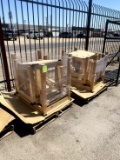 TWO PALLETS OF WOOD DISPLAY TABLES