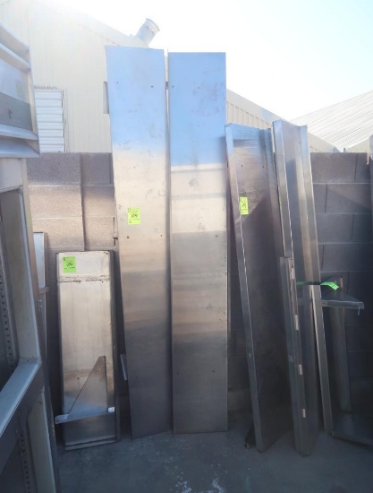 stainless wall shelves
