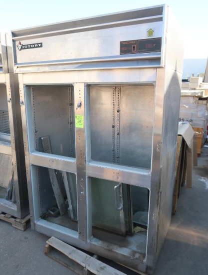 Victory 4) door stainless refrigerator, doors are all there