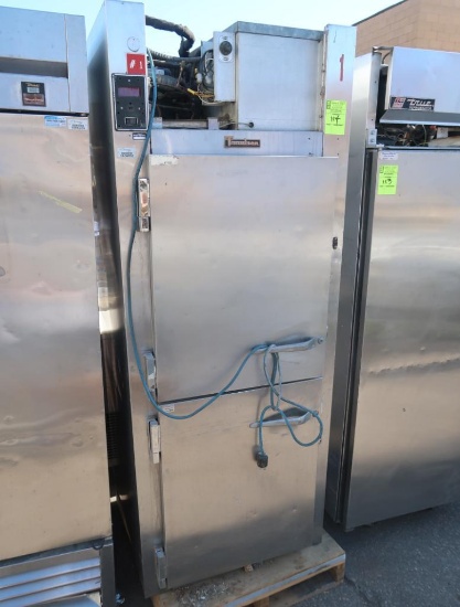 Traulsen stainless two over & under door refrigerator