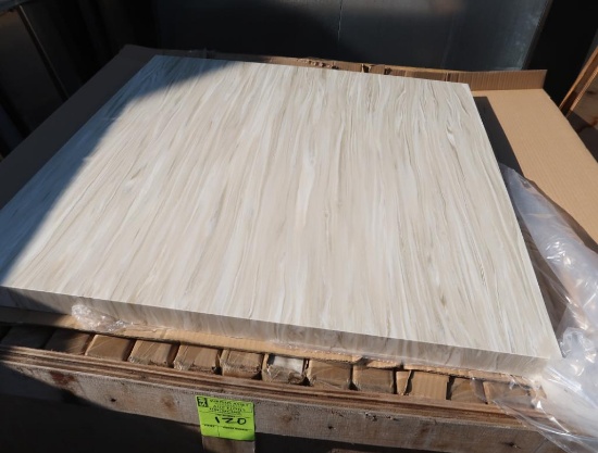 crate of solid marble tabletops, 16 qty