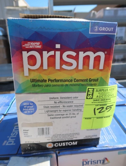 pallet of Prism cement grout