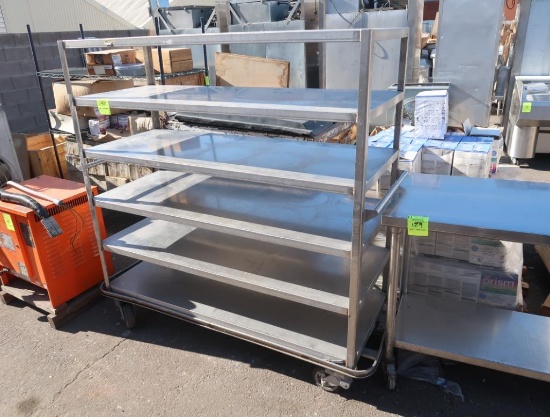 stainless shelving cart