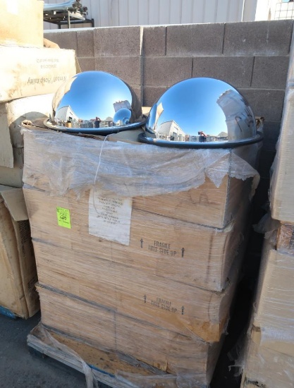 pallet of dome mirrors