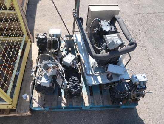 pallet of refrigeration compressor motors