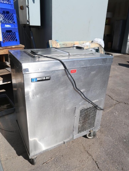 Master-bilt ice cream dipping cabinet, on casters