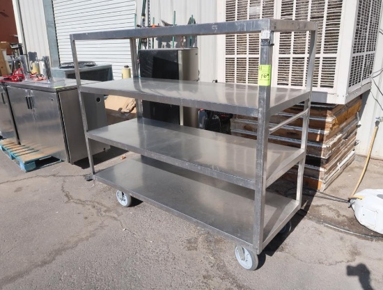 stainless shelving cart