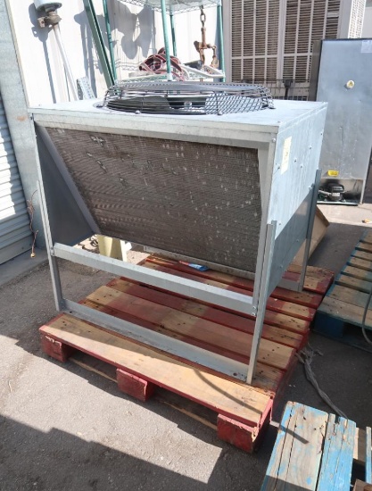 refrigeration condenser on stand