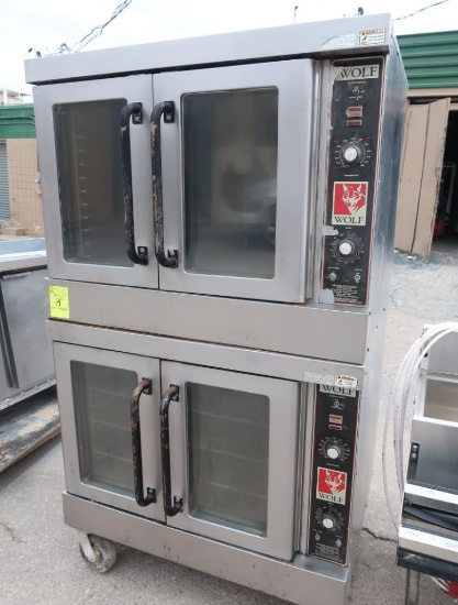 Wolf double stacked convection ovens