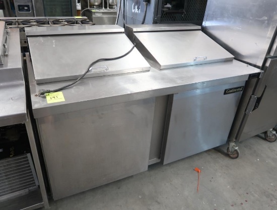 Continental refrigerated prep table